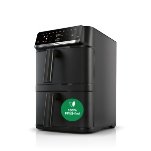 Friteuza cu aer cald Bosch MAFD661B0, 12L, 6 programe, neagra