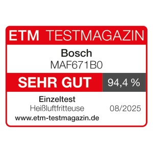 Friteuza cu aer cald Bosch Serie 6 MAF671B0 72L 7 programe presetate Negru - Img 3