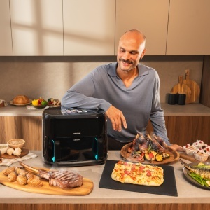 Friteuza cu aer cald Cecotec CecofryGrill Smokin 11L, 2800W - Img 4