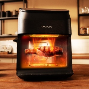Friteuza cu aer cald Cecotec CecofryGrill Smokin 4500, 4,5L, 1900W - Img 3