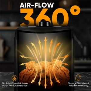 Friteuza cu aer cald Clatronic FR 3816 H, 2,5L, 1000W, cu tehnologie 360 Air-Flow - Img 3
