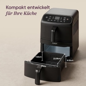 Friteuza cu aer cald COSORI DC861 8.6L, 2700W, Negru - Img 5