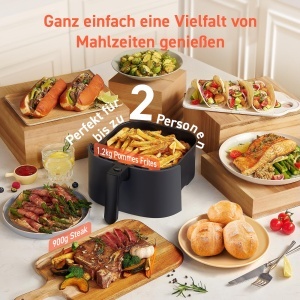 Friteuza cu aer cald COSORI Pro LE 4.7L, 7-in-1, 230, Hellgrau - Img 5