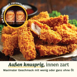 Friteuza cu aer cald Cuisinart XXL 10,4L argintie, fara substante nocive - Img 9
