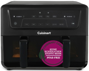 Friteuza cu aer cald Cuisinart XXL 2 zone 52L x 2 Functie 6-in-1 Negru