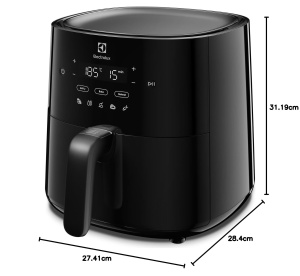 Friteuza cu aer cald Electrolux EAF3B, 3 l, 1300 W, negru - Img 9