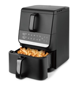 Friteuza cu aer cald Emerio AF-133542, 10L, 2500W, 2 zone de gatit, negru