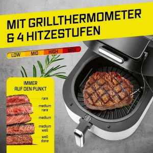 Friteuza cu aer cald GOURMETmaxx FryBBQ 5L, 2000W, 2 in 1 - Img 3