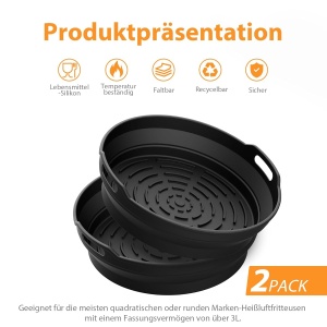 Friteuza cu aer cald GRIFEMA, 8 inch, reutilizabila, BPA-free - Img 6