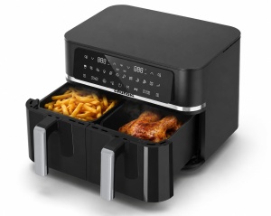 Friteuza cu aer cald Grundig FRY 8620, 8.4 L, 2400 W, NegruChrom - Img 2