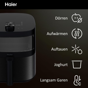 Friteuza cu aer cald Haier HAF5TWA3, 7 litri, 1700W, cu 9 programe - Img 3