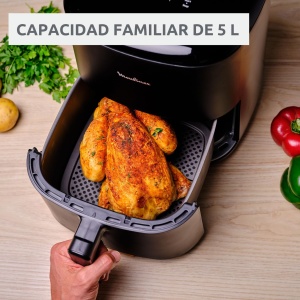 Friteuza cu aer cald Moulinex Easy Fry Max EZ245820ES, 5L, 1500W, Negru - Img 3