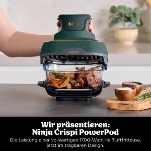 Friteuza cu aer cald Ninja CRISPi, 3,8 l, 1,4 l, Verde - Img 3