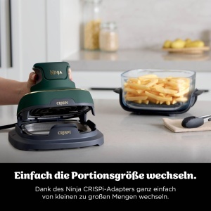 Friteuza cu aer cald Ninja CRISPi, 3,8 l, 1,4 l, Verde - Img 13