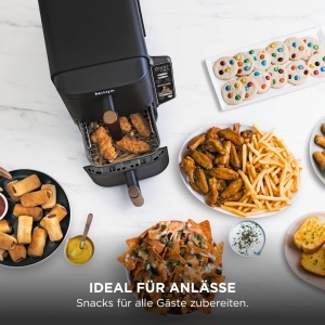 Friteuza cu aer cald Ninja Double Stack XL, 9,5 L, 6-in-1, NegruCupru - Img 11