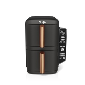 Friteuza cu aer cald Ninja Double Stack XL SL400EUCP 95L NegruCupru 6 functii 2 sertare - Img 4