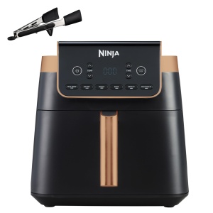 Friteuza cu aer cald Ninja MAX PRO AF180EUCP 62L NegruCupru Antiaderenta Economie de Energie