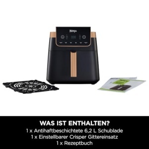 Friteuza cu aer cald Ninja MAX PRO AF180EUCP 62L NegruCupru Antiaderenta Economie de Energie - Img 11