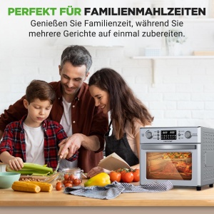 Friteuza cu aer cald NutriChef 26 Litri cu Rotisor si 14 Programe - Img 7