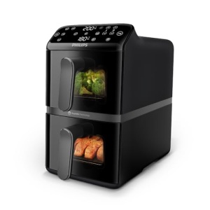 Friteuza cu aer cald Philips Airfryer 4000 Series NA46000, 10L, 2 cosuri - Img 17