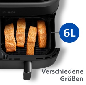 Friteuza cu aer cald Philips Airfryer Dual Basket NA35000, 9L, 2 corbe, RapidAir Plus - Img 5