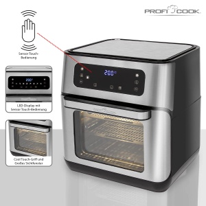 Friteuza cu aer cald ProfiCook PC-FR 1200, 11L, 1500W, Inox, LED Display - Img 8