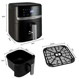 Friteuza cu aer cald Russell Hobbs SatisFry 5,5L 1500W Negru - Img 9