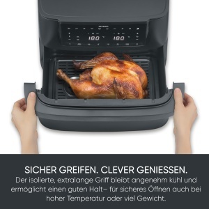 Friteuza cu aer cald Severin Max Zone Flex FR 9599 9L 2600W Negru Mat - Img 8