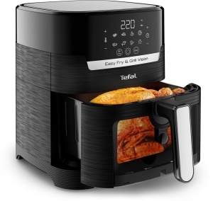 Friteuza cu aer cald si grill Tefal Easy Fry Grill Vision EY5068, 4.2L, 8 programe, Extra-Crisp, Touchscreen - Img 8