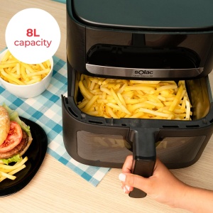 Friteuza cu aer cald Solac Leviter Elegance E80, 1800 W, 8 L, Digitala - Img 4