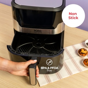 Friteuza cu aer cald Solac Leviter Gourmet G80 8L Ecran digital 8 programe presetate - Img 8