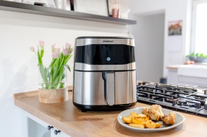 Friteuza cu aer cald Steba Family, 8L cu ecran tactil, 8 programe, temporizator 60 min., 1800 Watt, friteuza fara ulei, HF 8000 - Img 5