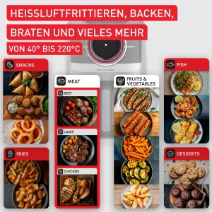 Friteuza cu aer cald Tefal Easy Fry EY5728 5L Silentioasa NegruInox - Img 7