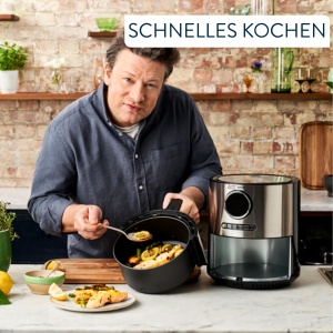 Friteuza cu aer cald Tefal Jamie Oliver EY11JD10, 1630 W, capacitate 4,2 L, inox - Img 6
