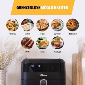 Friteuza cu aer cald Tristar FR-6999, 6L, 10 programe, Negru - Img 4