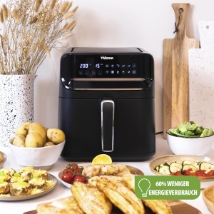 Friteuza cu aer cald Tristar FR-9025, 6L, 1350W, 9 programe, Mat Negru - Img 4