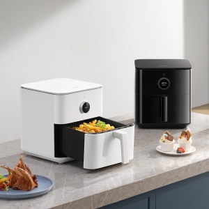 Friteuza cu aer cald Xiaomi 6.5L alba, capacitate mare, sanatoasa - Img 3