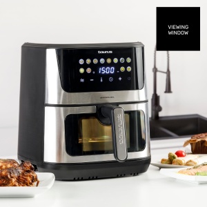 Friteuza cu aer Taurus Air Fry Digital 360 XL, 2100 W, 8 L, 12 programe, ecran tactil, rezistenta dubla, metal interior, preincalzit, fara BPA si PFOA, Carte de retete online - Img 6