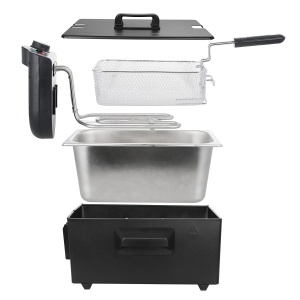 Friteuza cu ulei Emerio 3.0L, 2000W, din otel inoxidabil, BPA liber - Img 2