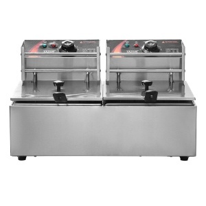 Friteuza Electrica VEVOR 24L 3000W Dubla Inox Control Termostatic - Img 9