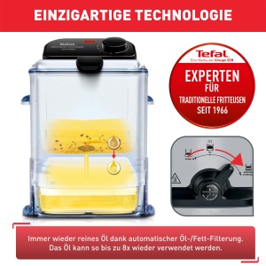 Friteuza Tefal Oleoclean Compact FR7016 2L Filtrare Automata NegruInox - Img 4