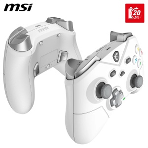 Gamepad wireless MSI FORCE GC300, conectivitate tripla, alb, autonomie 20 ore - Img 6