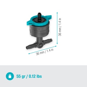 Gardena Micro-Dripper-System Picurator reglabil in linie de la 1 la 8 l/h, reglare a presiunii: Pentru plante cu cerinte diferite de apa, tehnologie de conectare simpla (13314-20) - Img 4