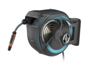 Gardena Wand-Schlauchbox RollUp L 30m Turquoise Montare pe perete Sistem automat de rulare - Img 4