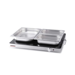 Gastroback Design Warmhalteplatte Placa de incalzire 54x41 cm Sticla termorezistenta Negru Argintiu - Img 6