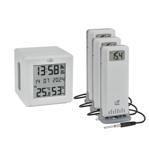 Gateway TFA Dostmann TFA.me Starter Set cu 3 Temperatursender, Alb, Monitorizare Temperatura