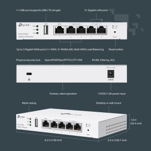 Gateway VPN TP-Link Festa FR205, 5 porturi Gigabit, USB WAN, fara WiFi - Img 7