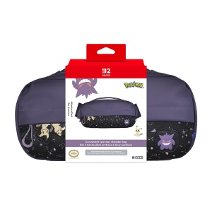 Geanta de umar HORI Adventure Pack Gengar si Mimigma pentru Nintendo Switch 2, design robust