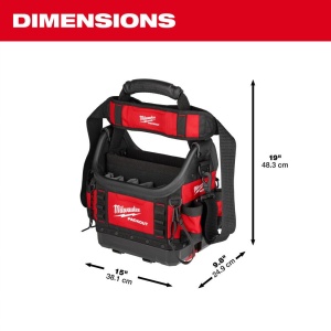 Geanta de Unelte Milwaukee Packout 25,4 cm, Material Rezistent, 35 Buzunare - Img 5