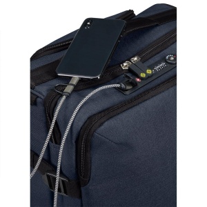 Geanta de voiaj Samsonite Securipak cu role, 57 cm, 39 L, albastra - Img 4